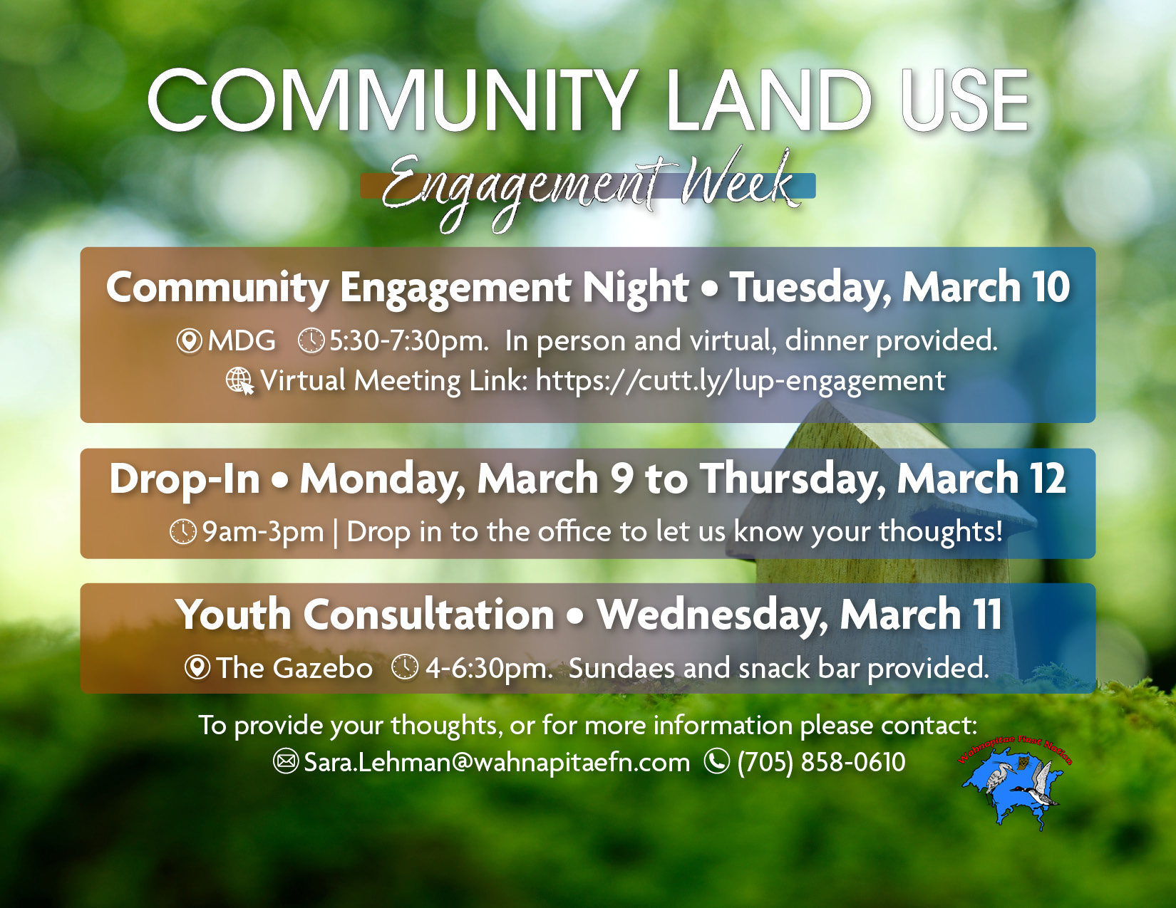 lands Wahnapitae Update Feedback Sheet July 2025